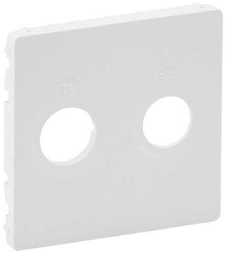 Лицевая панель Legrand Valena Life для 2-м. розетки TV+SAT белый фото Лицевая панель Legrand Valena Life для 2-м. розетки TV+SAT белый картинка